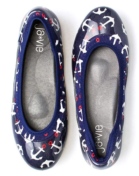 Ja-Vie Anchors Away Jelly Flats: Set Sail in Style and Comfort!